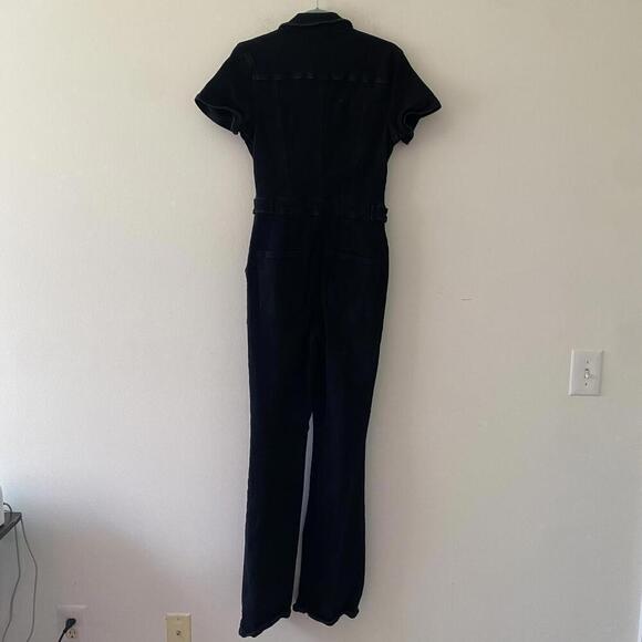 GOOD AMERICAN fit for success black denim jumpsuit - Picture 9 of 9